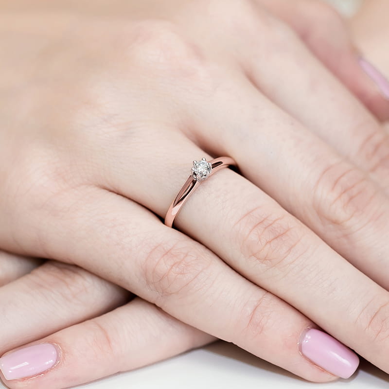 Inel Aur 14K cu Diamant Natural 0.20 ct, imaginea 11 din 11