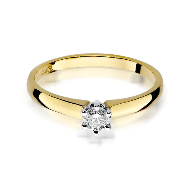 Inel Aur 14K cu Diamant Natural 0.20 ct, imaginea 2 din 11