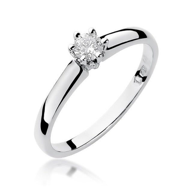 Inel Aur 14K cu Diamant Natural 0.20 ct, imaginea 4 din 11
