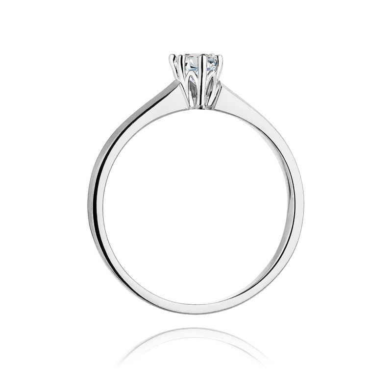 Inel Aur 14K cu Diamant Natural 0.20 ct, imaginea 6 din 11