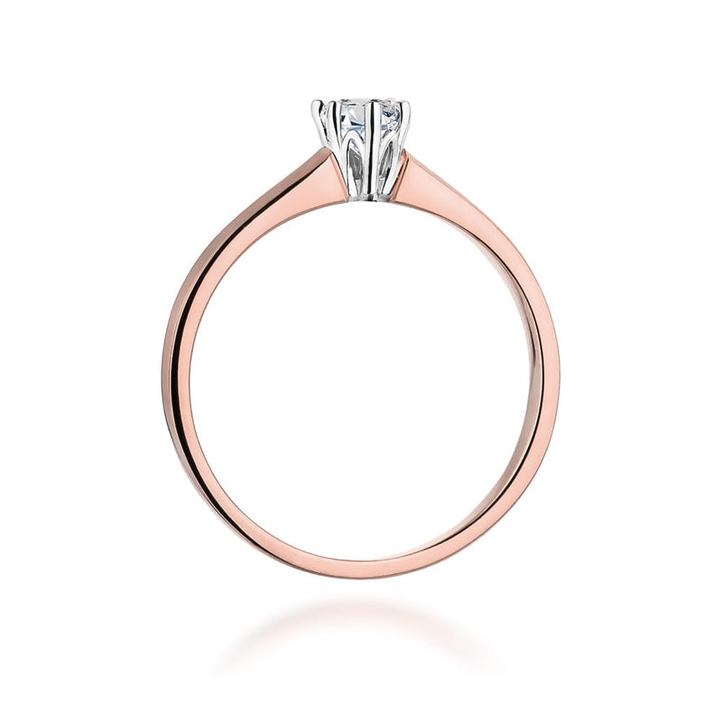 Inel Aur 14K cu Diamant Natural 0.20 ct, imaginea 10 din 11