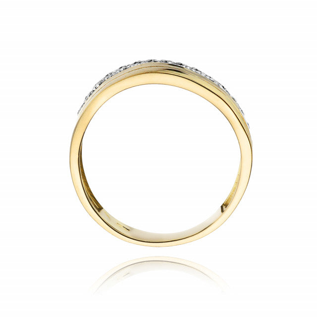 Inel Aur 14K cu Diamante Naturale 0.09 ct, imaginea 3 din 11