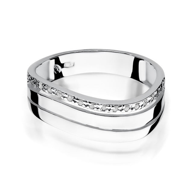 Inel Aur 14K cu Diamante Naturale 0.09 ct, imaginea 5 din 11