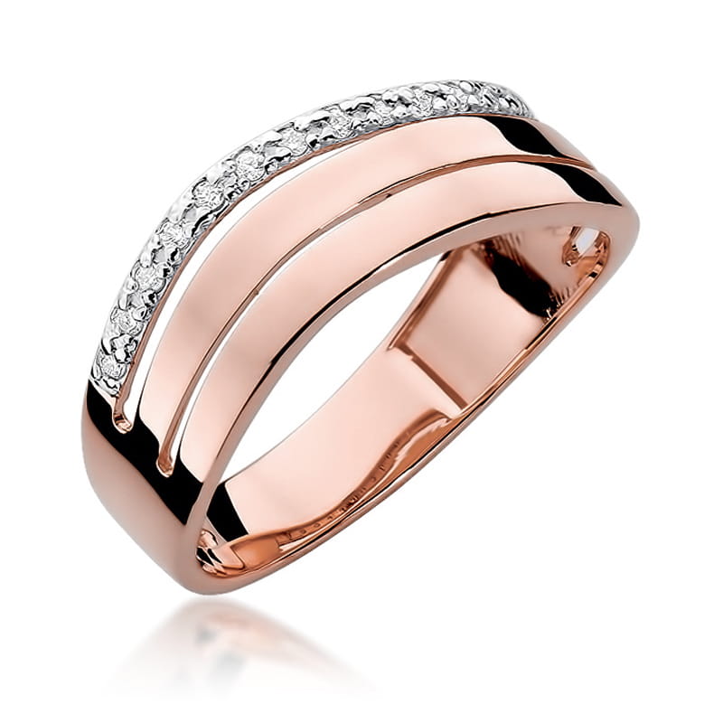 Inel Aur 14K cu Diamante Naturale 0.09 ct, imaginea 8 din 11