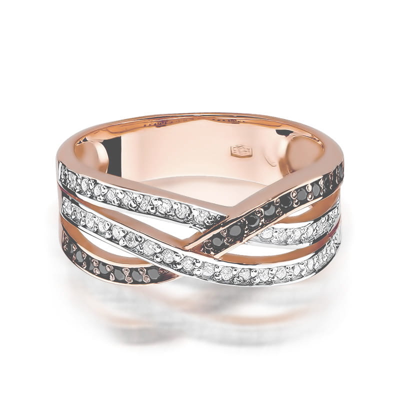Inel Aur 14K cu Diamante Naturale 0.18 ct, imaginea 6 din 11