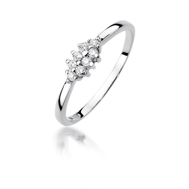Inel Aur 14K cu Diamante Naturale 0.12 ct, imaginea 4 din 12