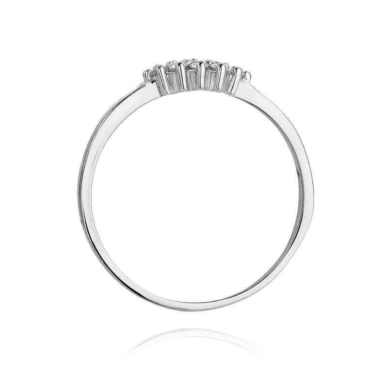 Inel Aur 14K cu Diamante Naturale 0.12 ct, imaginea 6 din 12