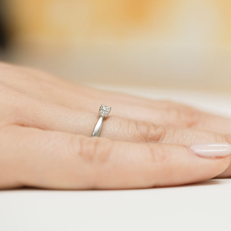 Inel Aur 14K cu Diamante Naturale 0.13 ct, imaginea 8 din 12