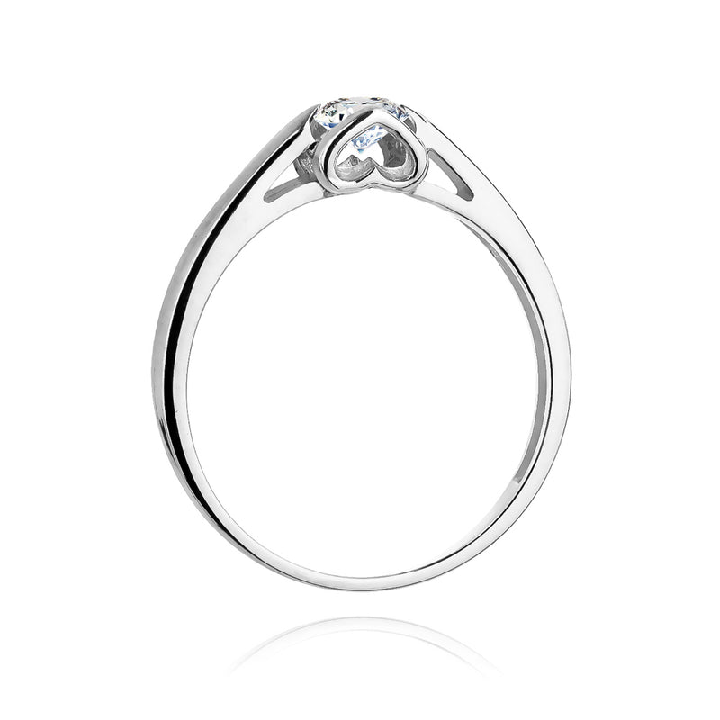 Inel Aur 14K cu Diamant Natural 0.09 ct, imaginea 6 din 11