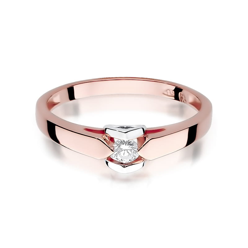 Inel Aur 14K cu Diamant Natural 0.09 ct, imaginea 9 din 11