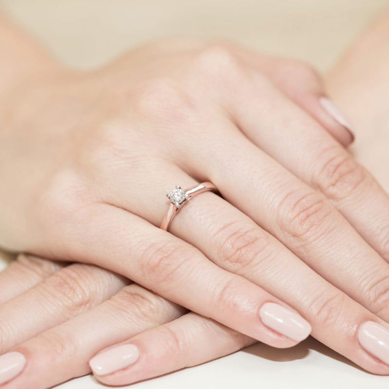 Inel Aur 14K cu Diamant Natural 0.25 ct, imaginea 11 din 11