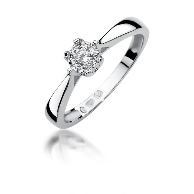 Inel Aur 14K cu Diamant Natural 0.20 ct, imaginea 4 din 12