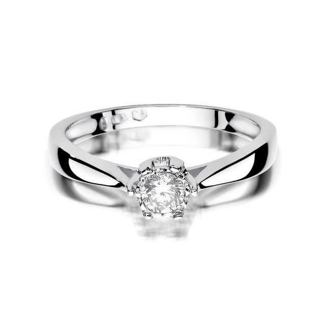 Inel Aur 14K cu Diamant Natural 0.20 ct, imaginea 5 din 12