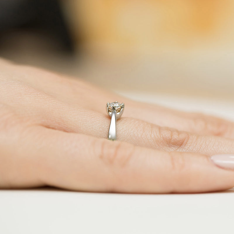 Inel Aur 14K cu Diamant Natural 0.20 ct, imaginea 8 din 12