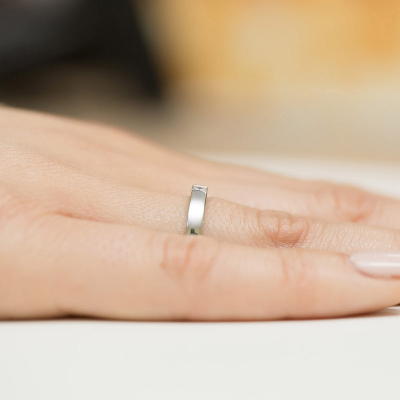 Inel Aur 14K cu Diamant Natural 0.12 ct, imaginea 8 din 12