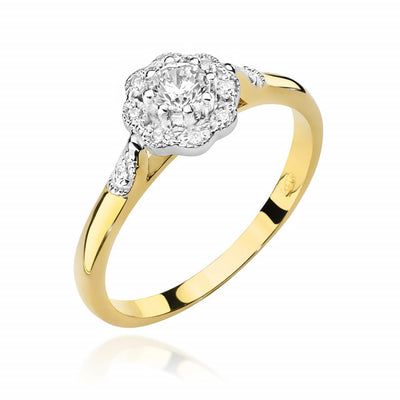 Inel Aur 14K cu Diamante Naturale 0.28 ct