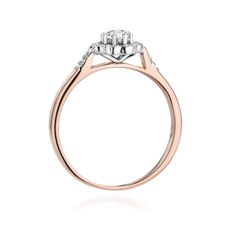 Inel Aur 14K cu Diamante Naturale 0.28 ct, imaginea 8 din 9