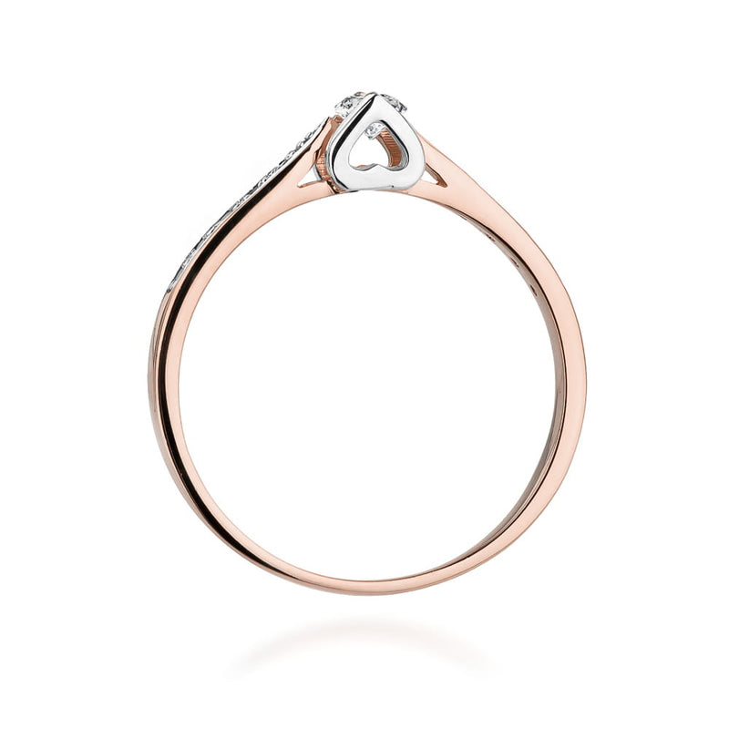 Inel Aur 14K cu Diamante Naturale 0.15 ct, imaginea 10 din 11