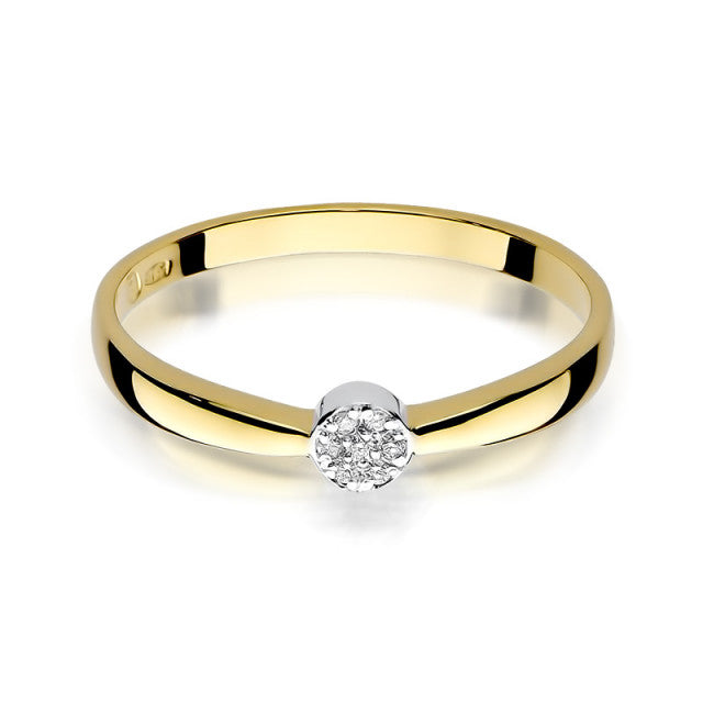 Inel Aur 14K cu Diamante Naturale 0.04 ct, imaginea 2 din 11
