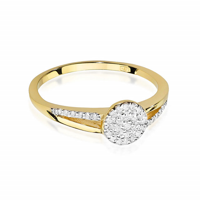 Inel Aur 14K cu Diamante Naturale 0.18 ct, imaginea 2 din 11