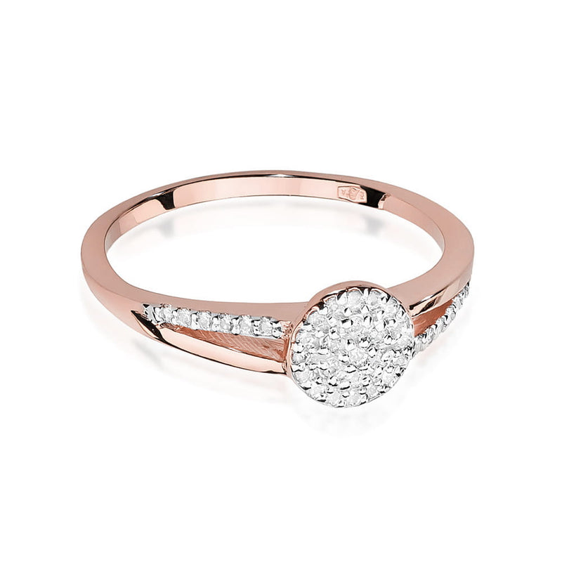 Inel Aur 14K cu Diamante Naturale 0.18 ct, imaginea 9 din 11
