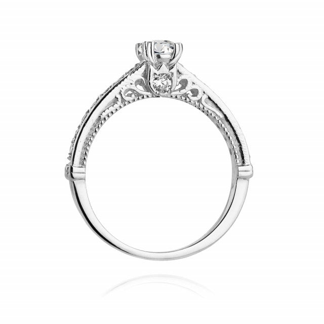 Inel Aur 14K cu Diamante Naturale 0.56 ct, imaginea 5 din 11