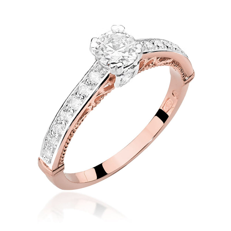 Inel Aur 14K cu Diamante Naturale 0.56 ct, imaginea 9 din 11