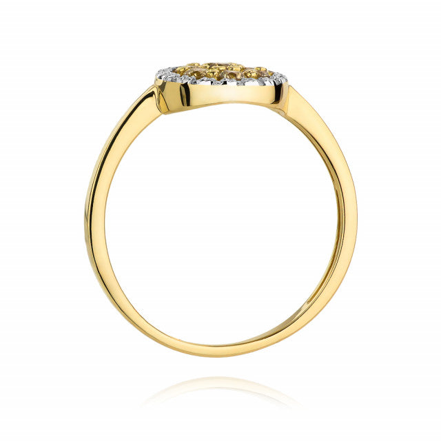 Inel Aur 14K cu Diamante Naturale 0.44 ct, imaginea 3 din 11