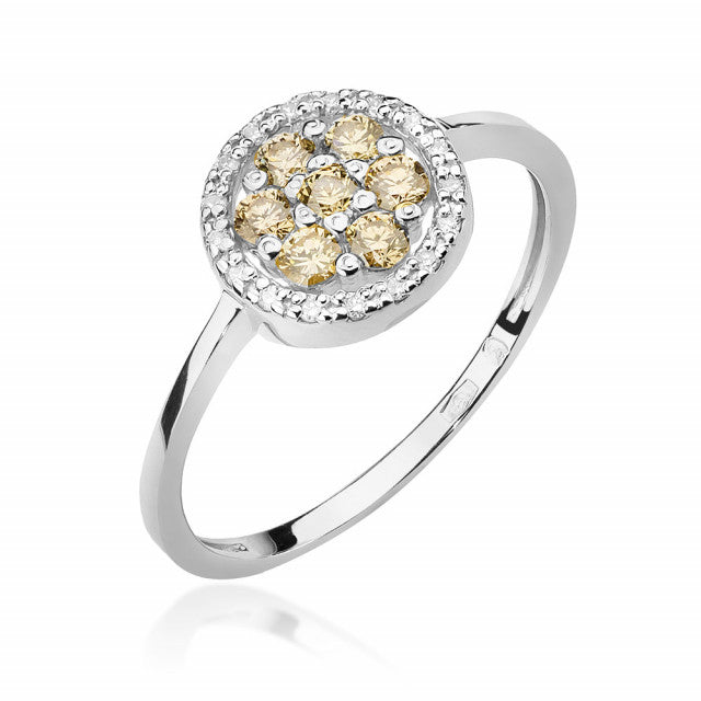 Inel Aur 14K cu Diamante Naturale 0.44 ct, imaginea 5 din 11