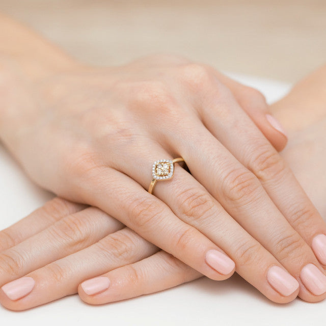 Inel Aur 14K cu Diamante Naturale 0.30 ct, imaginea 4 din 11