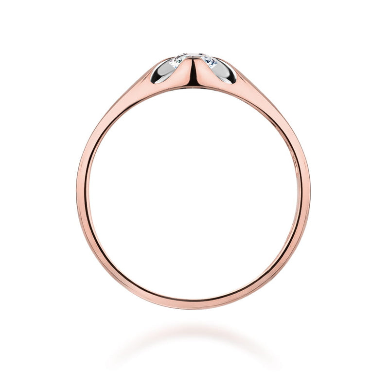 Inel Aur 14K cu Diamant Natural 0.10 ct, imaginea 10 din 11