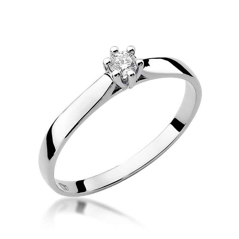 Inel Aur 14K cu Diamant Natural 0.10 ct, imaginea 4 din 11