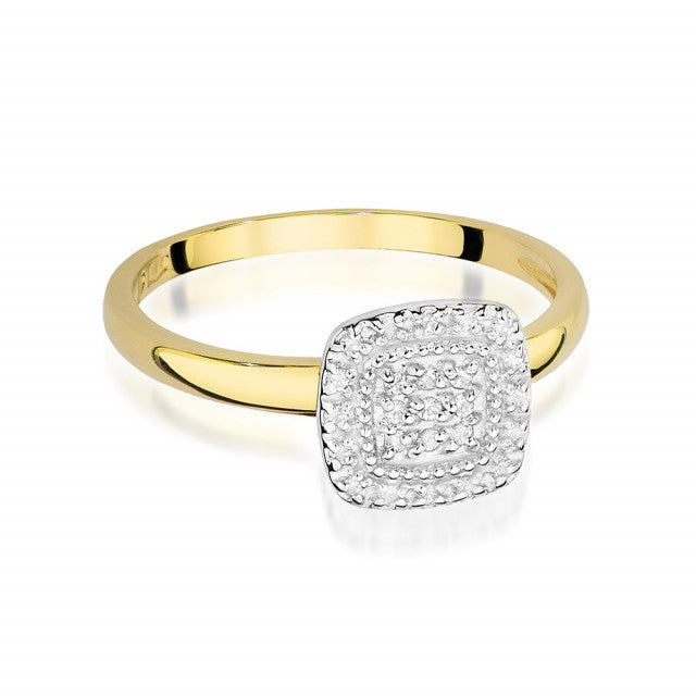 Inel Aur 14K cu Diamante Naturale 0.13 ct, imaginea 2 din 11