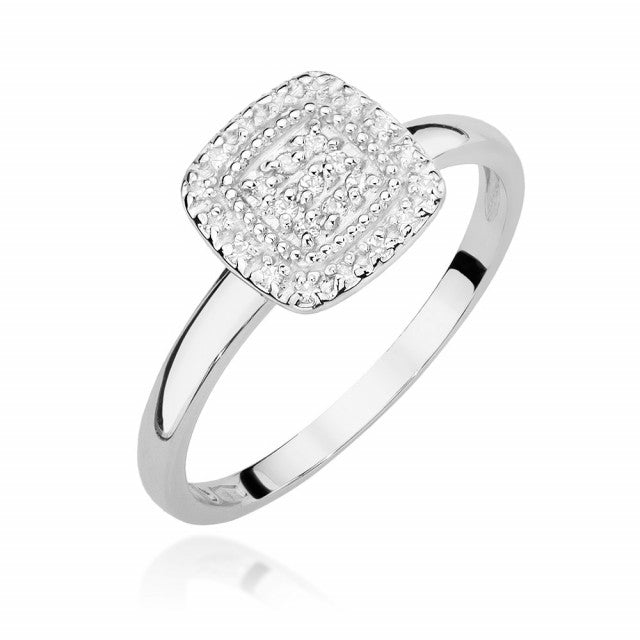 Inel Aur 14K cu Diamante Naturale 0.13 ct, imaginea 4 din 11