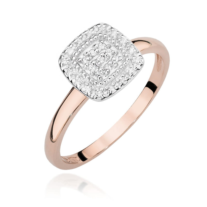Inel Aur 14K cu Diamante Naturale 0.13 ct, imaginea 8 din 11