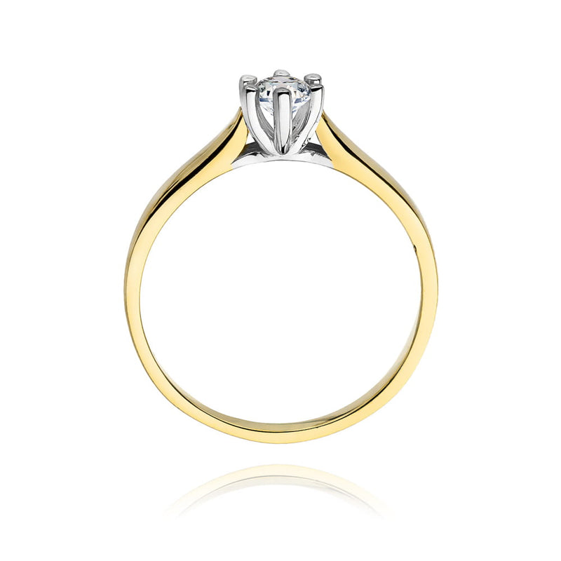 Inel Aur 14K cu Diamant Natural 0.25 ct, imaginea 3 din 11