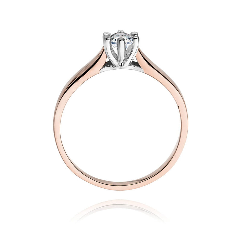 Inel Aur 14K cu Diamant Natural 0.25 ct, imaginea 10 din 11