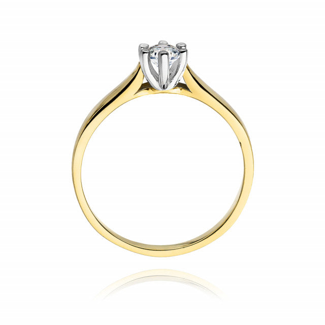 Inel Aur 14K cu Diamant Natural 0.30 ct, imaginea 3 din 11
