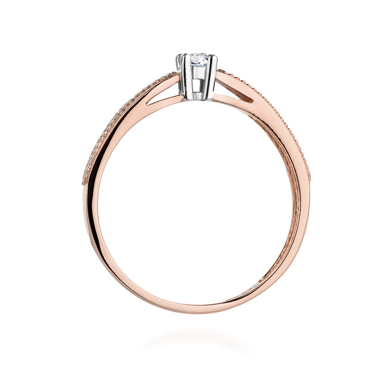 Inel Aur 14K cu Diamante Naturale 0.17 ct, imaginea 10 din 11