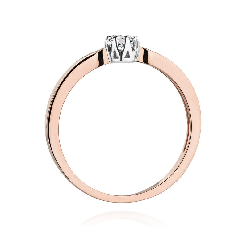 Inel Aur 14K cu Diamant Natural 0.15 ct, imaginea 11 din 11