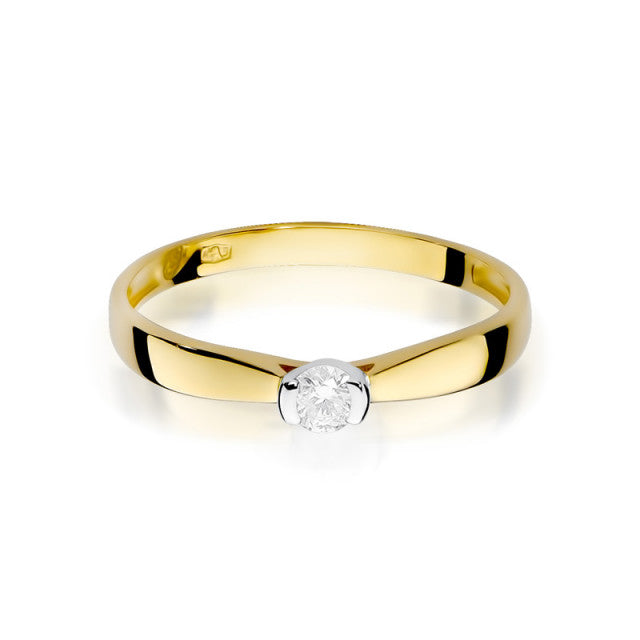 Inel Aur 14K cu Diamant Natural 0.08 ct, imaginea 2 din 11