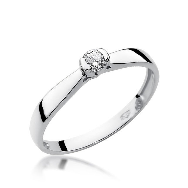 Inel Aur 14K cu Diamant Natural 0.08 ct, imaginea 4 din 11
