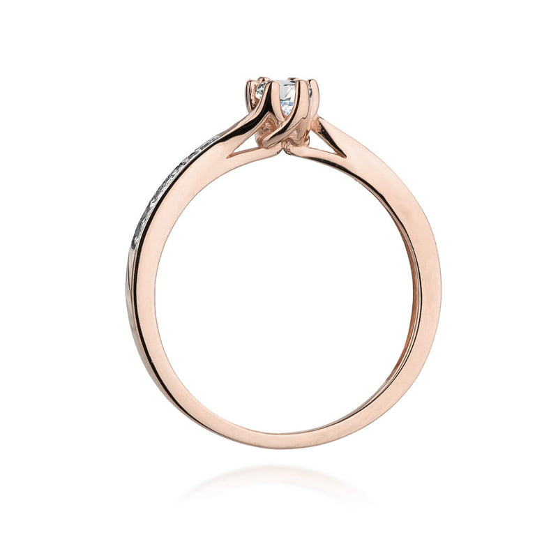 Inel Aur 14K cu Diamante Naturale 0.20 ct, imaginea 10 din 11