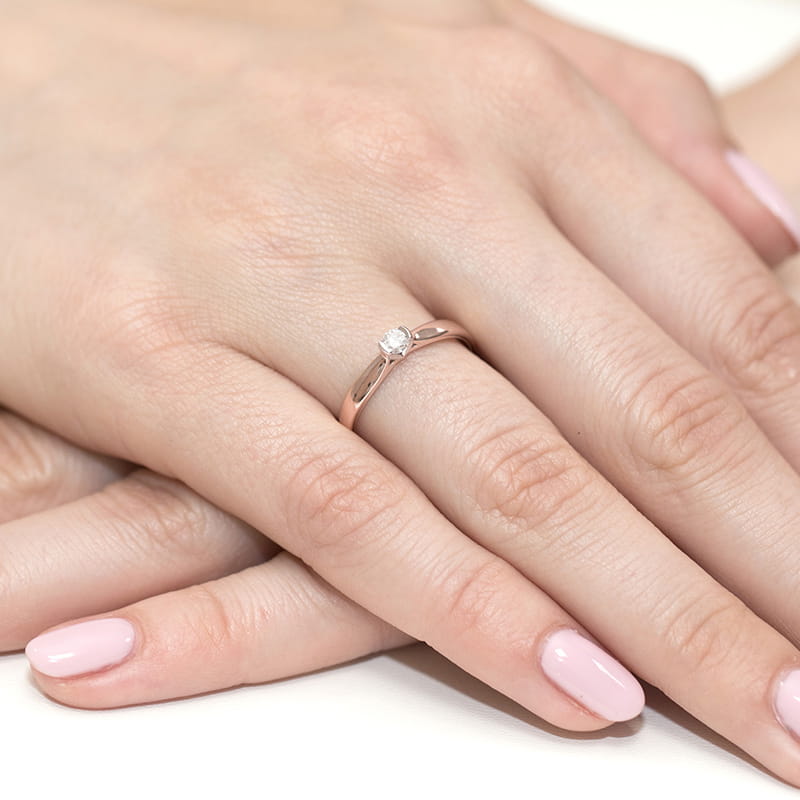 Inel Aur 14K cu Diamant Natural 0.30 ct, imaginea 11 din 11