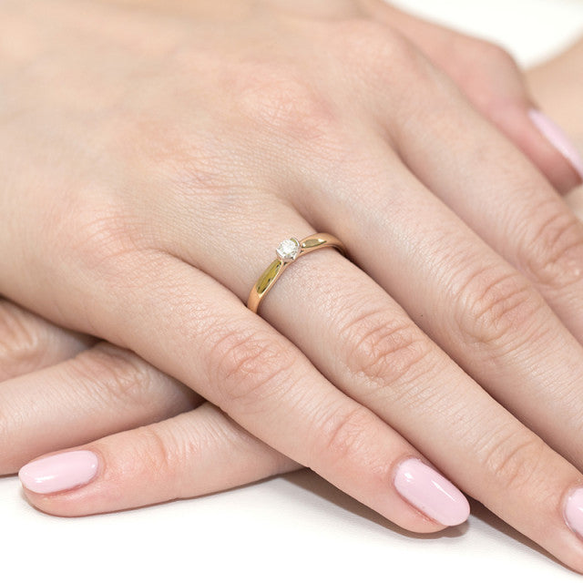 Inel Aur 14K cu Diamant Natural 0.30 ct, imaginea 7 din 11