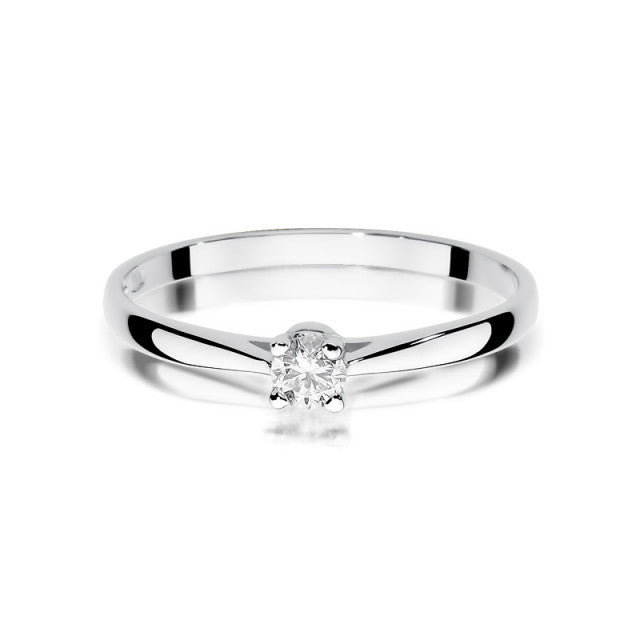 Inel Aur 14K cu Diamant Natural 0.15 ct, imaginea 5 din 11