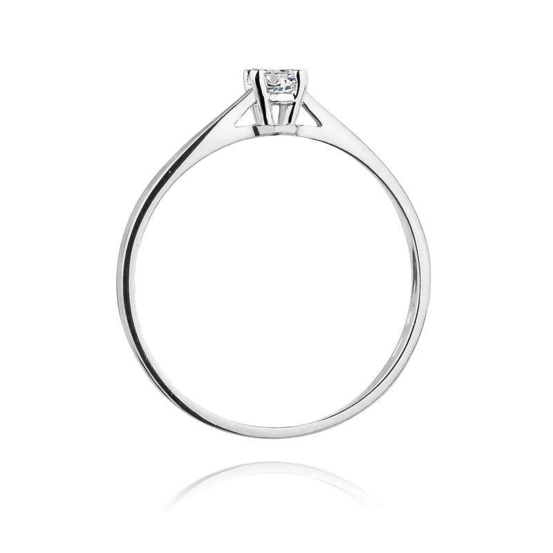 Inel Aur 14K cu Diamant Natural 0.15 ct, imaginea 6 din 11