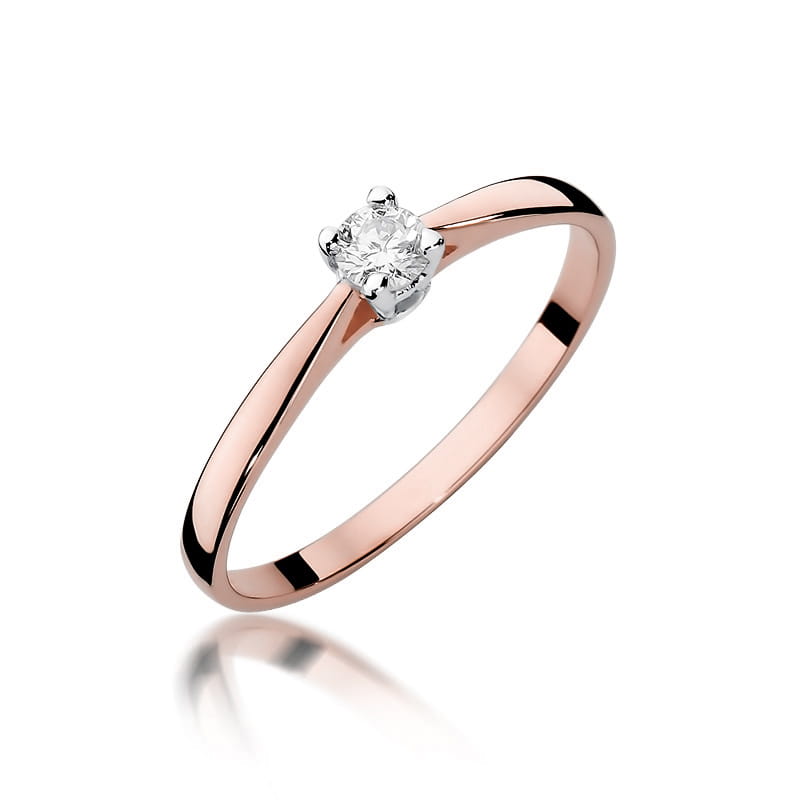 Inel Aur 14K cu Diamant Natural 0.15 ct, imaginea 8 din 11