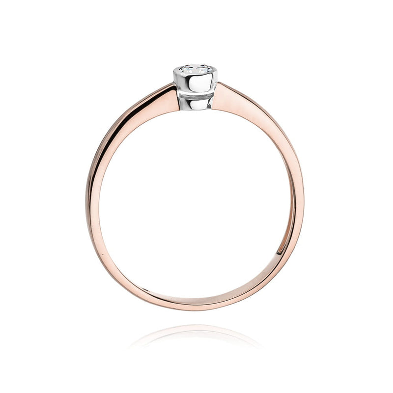 Inel Aur 14K cu Diamant Natural 0.08 ct, imaginea 10 din 11