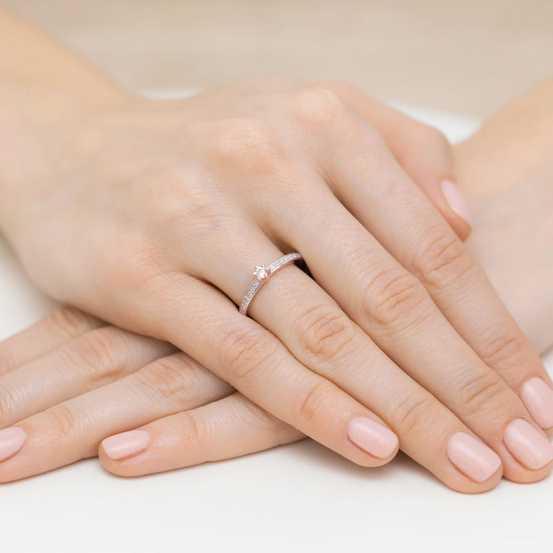 Inel Aur 14K cu Diamante Naturale 0.17 ct, imaginea 11 din 11
